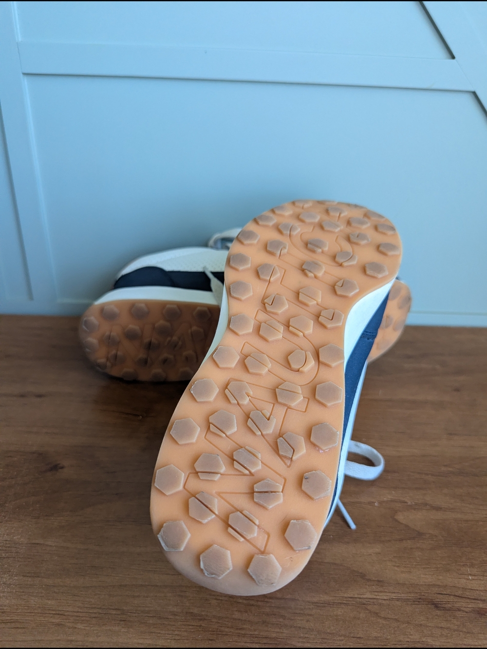 Nautica Kids White and Navy Lace-Up Sneakers - Picture 6 of 6